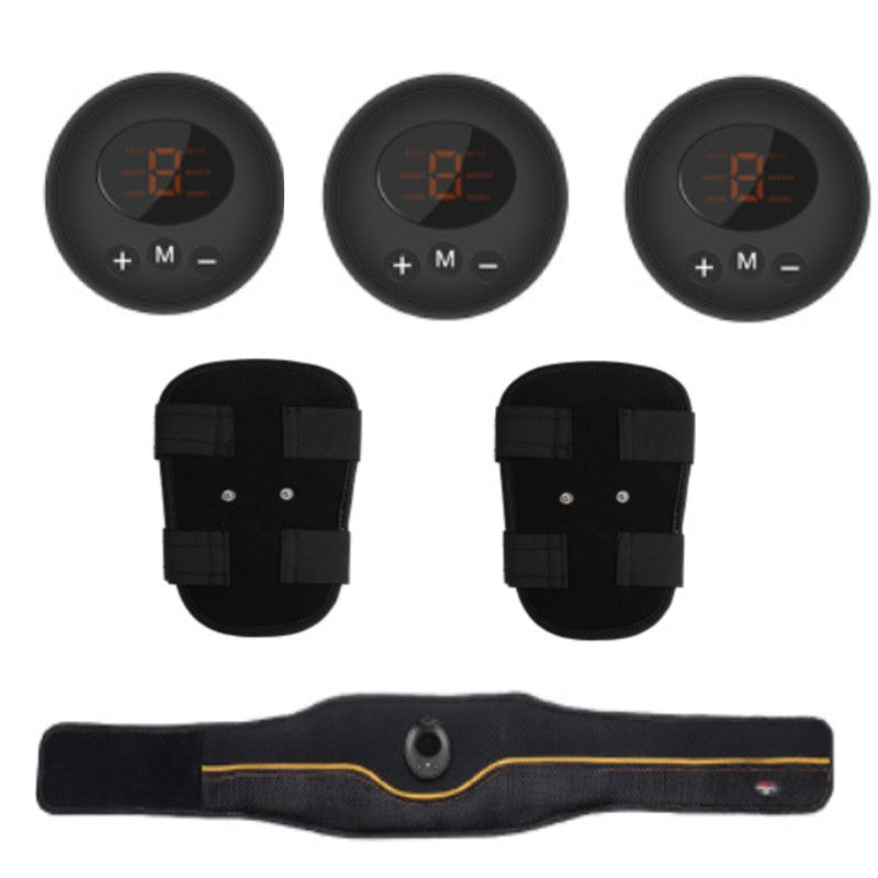 Sandsberg | Wiederaufladbarer Smart-EMS-Bauchgurt für zu Hause, mit Verschluss, atmungsaktivem Mesh, 6 Modi und 9 Stufen, für Zuhause, Büro & Fitnessstudio