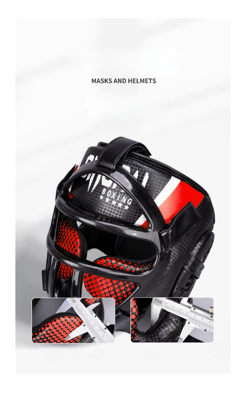 Sandsberg | Premium Kopfschutz mit Gesichtsmaske für Kampfsport