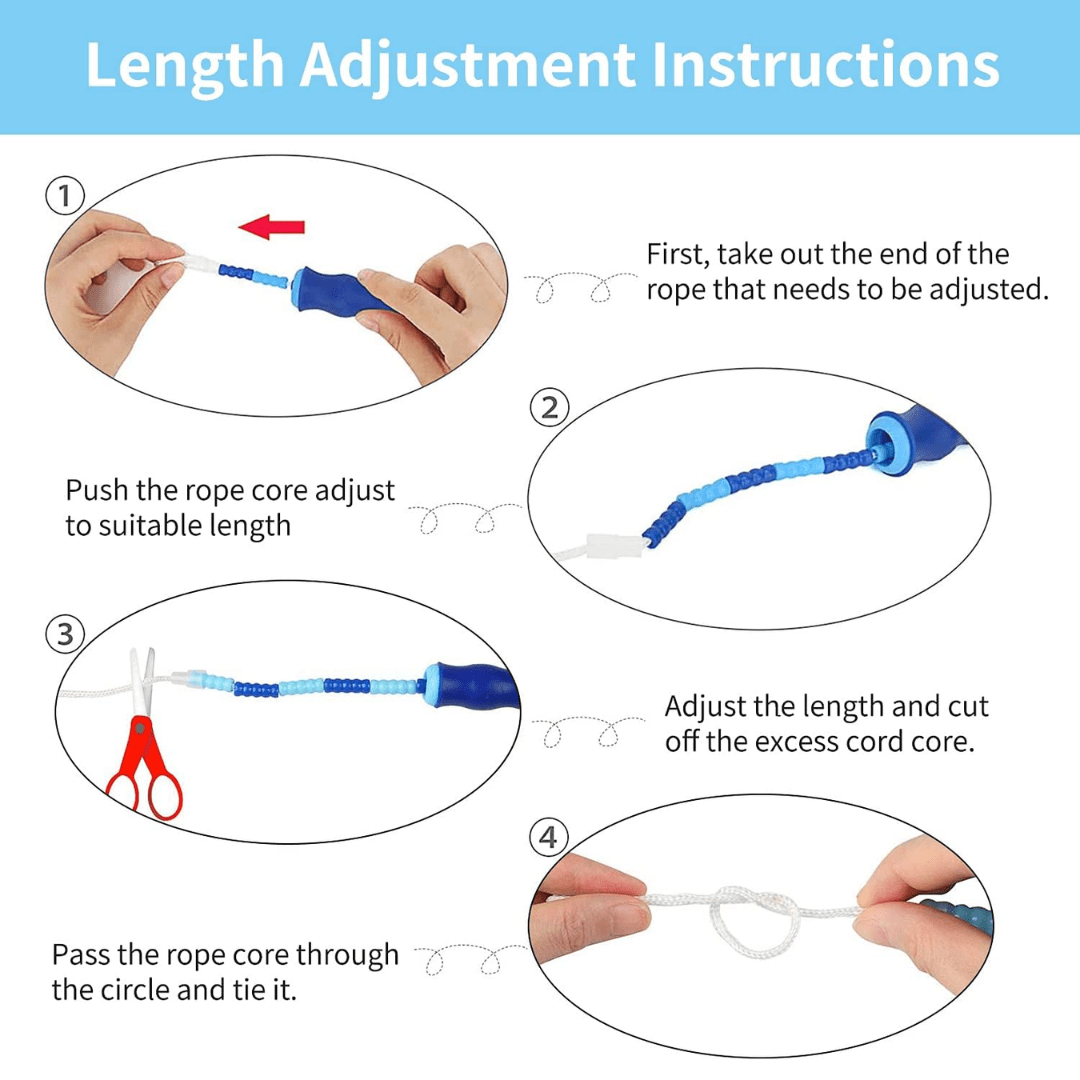 Sandsberg | Verstellbares Perlen-Sprungseil für Cardiotraining und Ausdauertraining