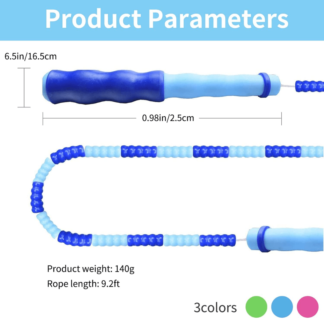 Sandsberg | Verstellbares Perlen-Sprungseil für Cardiotraining und Ausdauertraining