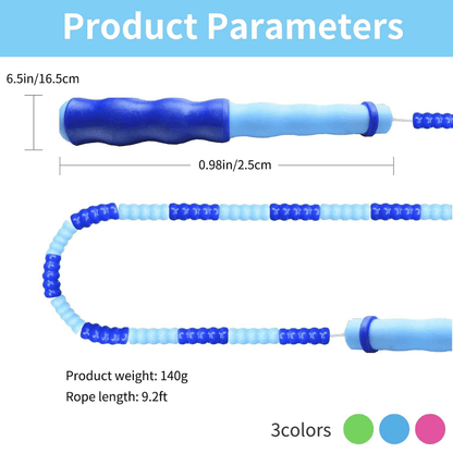 Sandsberg | Verstellbares Perlen-Sprungseil für Cardiotraining und Ausdauertraining