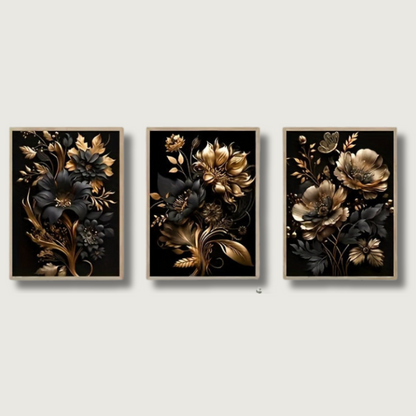 Sandsberg | LuxeBloom - Golden Flower Wanddekoration