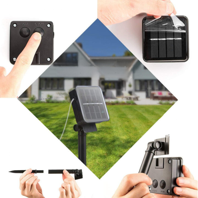 Sandsberg | Moriluxe – Marokkanische Solar-Lichterkette im Stil mit warmweißem Licht & wetterfestem Design