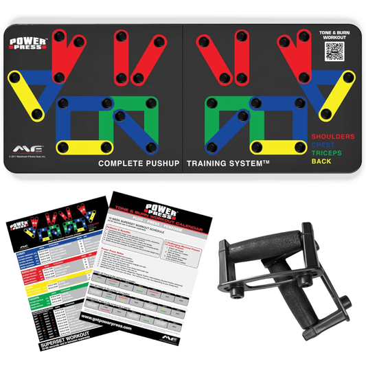 Sandsberg | Faltbares Liegestützbrett mit 30 Trainingspositionen für gezieltes Muskeltraining