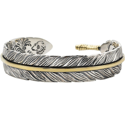 Vogel | Vintage-inspiriertes Federarmband im Edgy Punk-Look