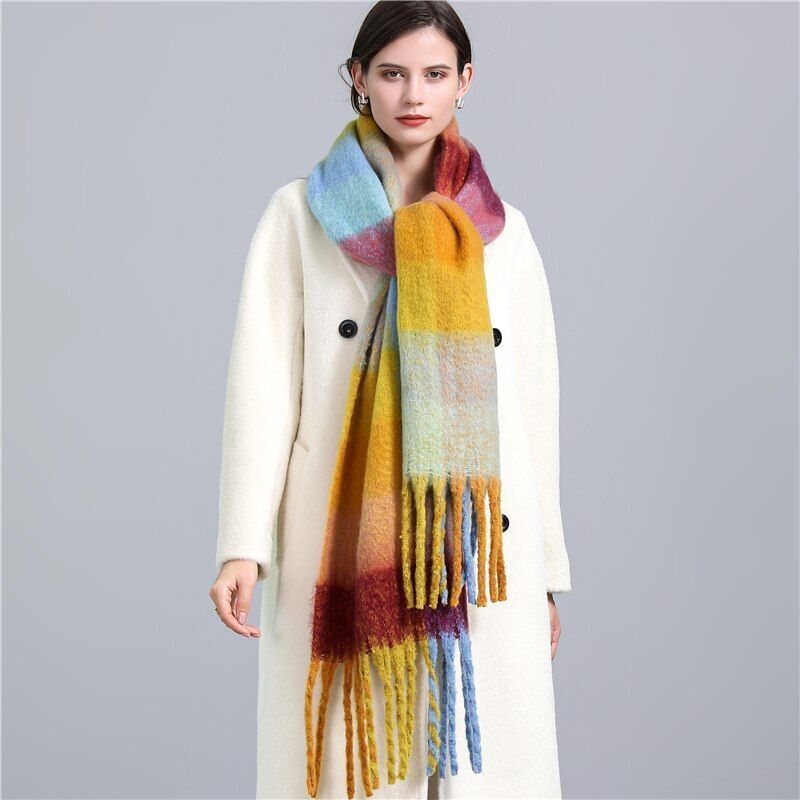 CosyPlaid Schal – Warme, Trendy Winterstil