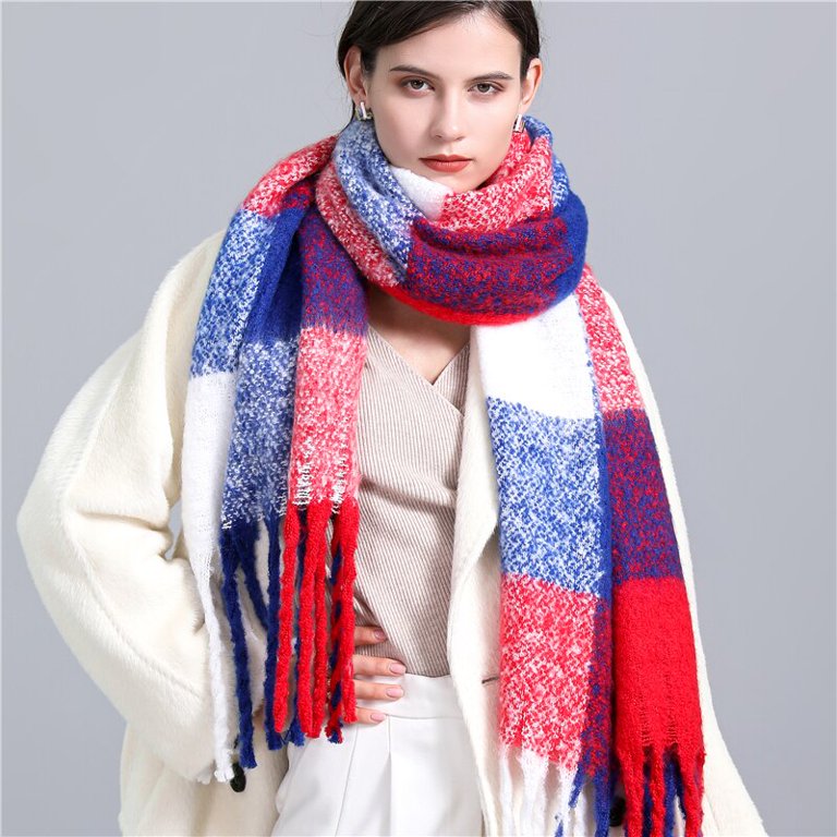 CosyPlaid Schal – Warme, Trendy Winterstil