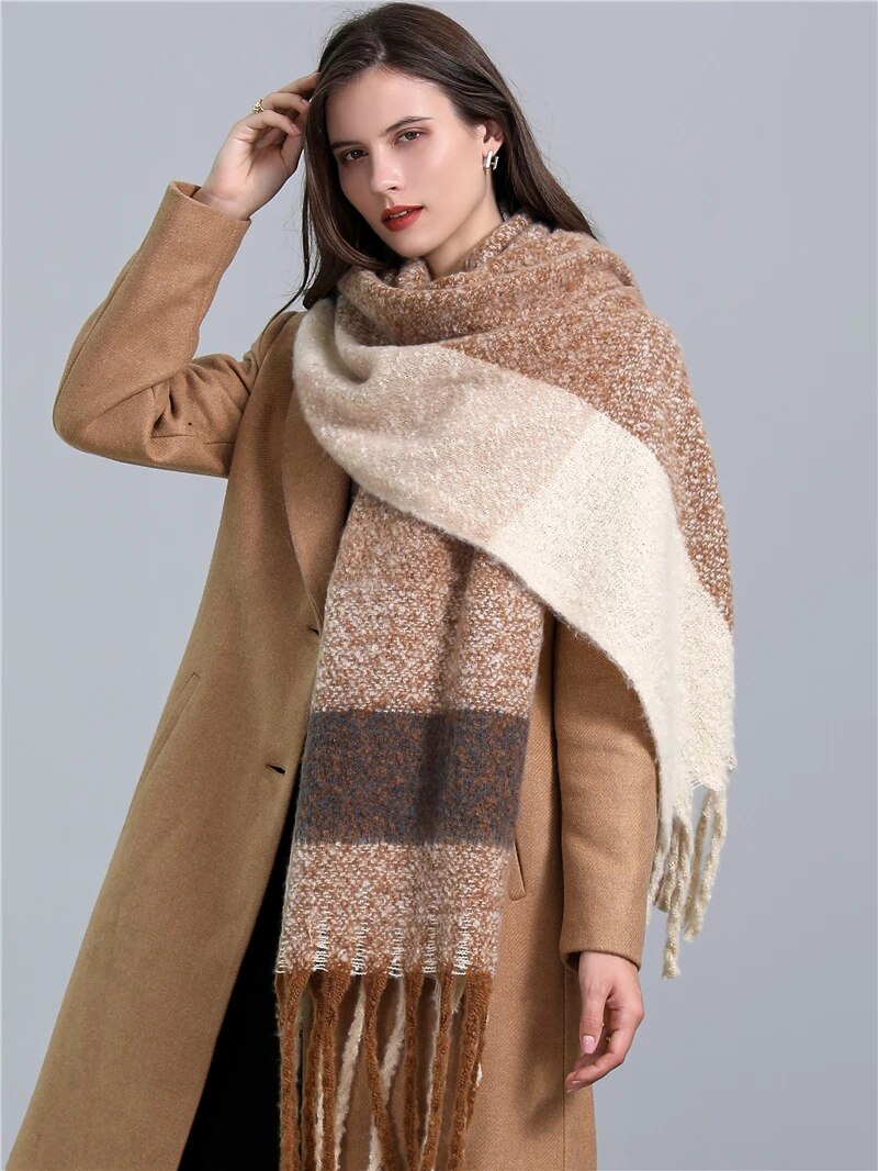 CosyPlaid Schal – Warme, Trendy Winterstil