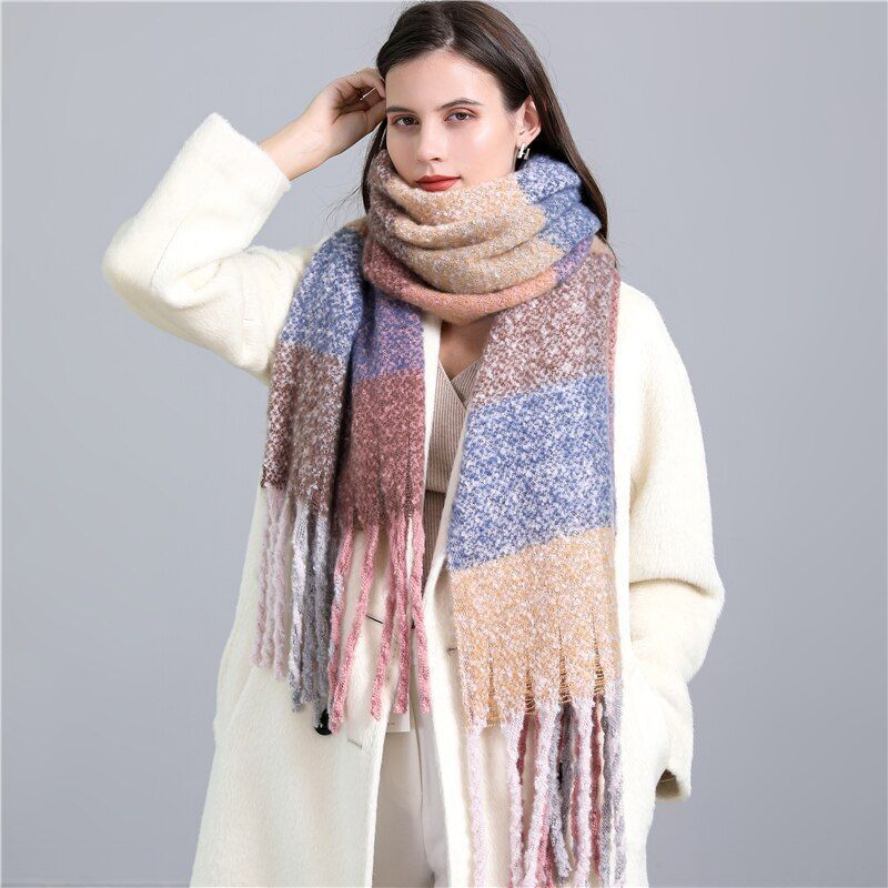 CosyPlaid Schal – Warme, Trendy Winterstil