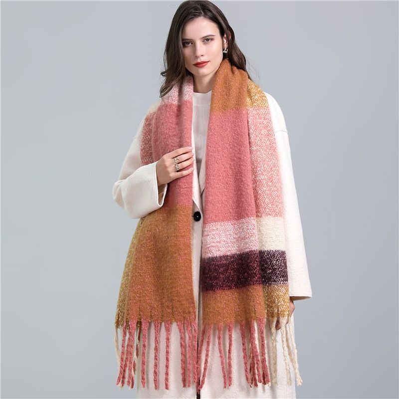 CosyPlaid Schal – Warme, Trendy Winterstil