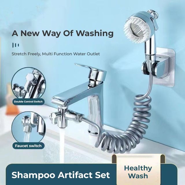 Shampoo Wasserhahn Verlängerung Universell Drehbar Längende Waschbecken Wasserhahn Dusche