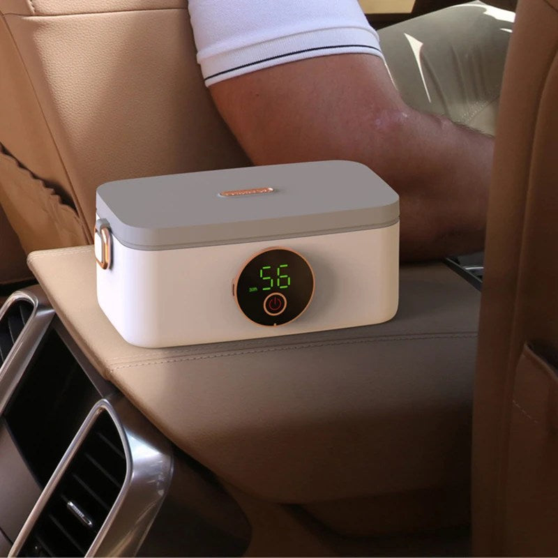 Sandsberg | HeatMate Pro Kabellose Heizbox – Wiederaufladbarer & Tragbarer Lebensmittelwärmer für heiße Mahlzeiten unterwegs