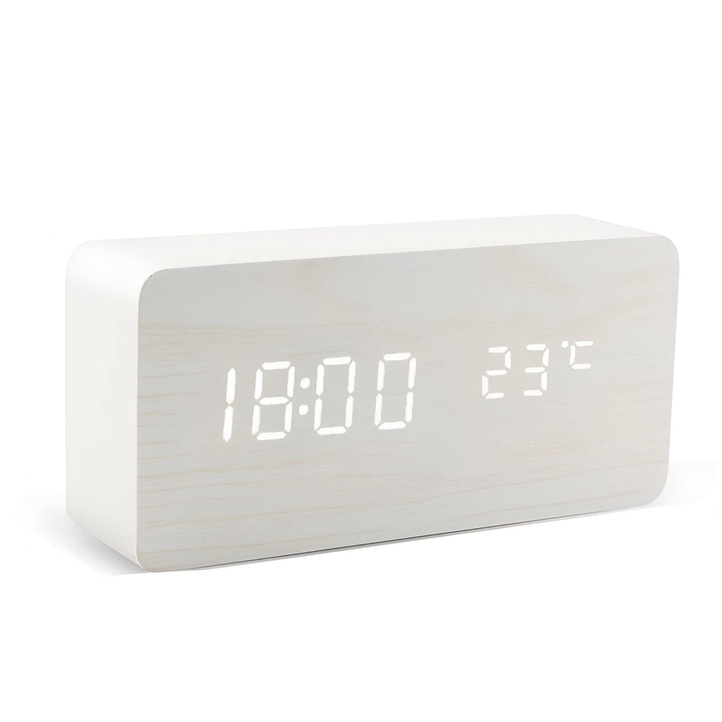 LED Holz Digitaluhr