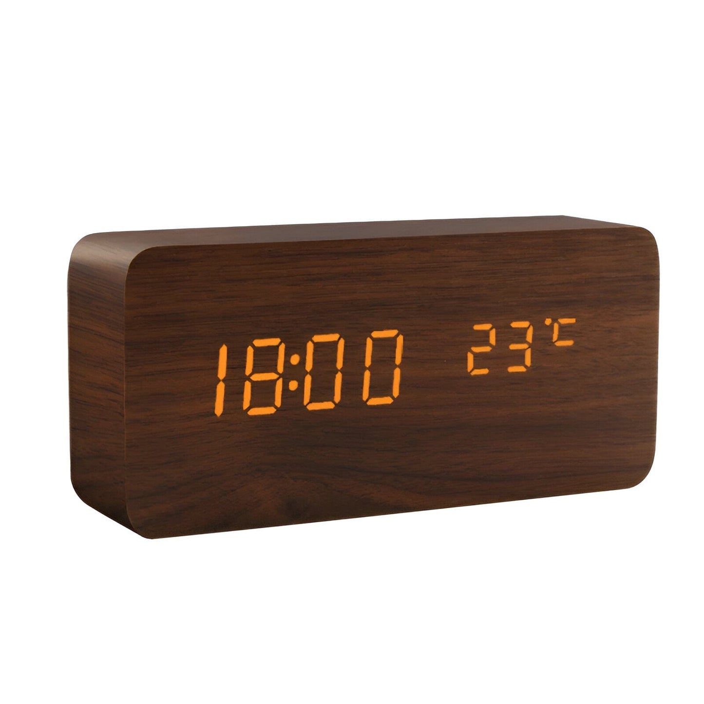 LED Holz Digitaluhr