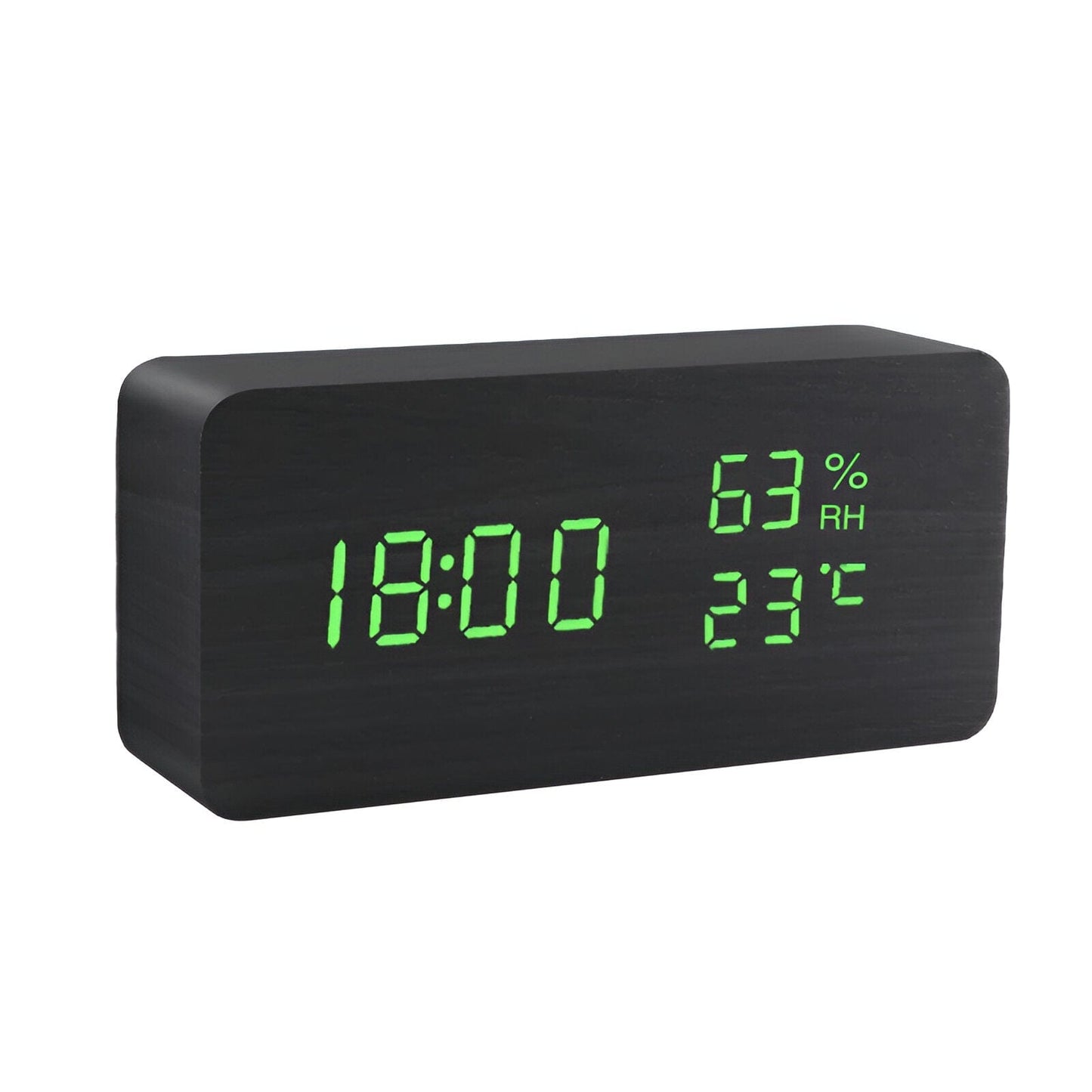 LED Holz Digitaluhr