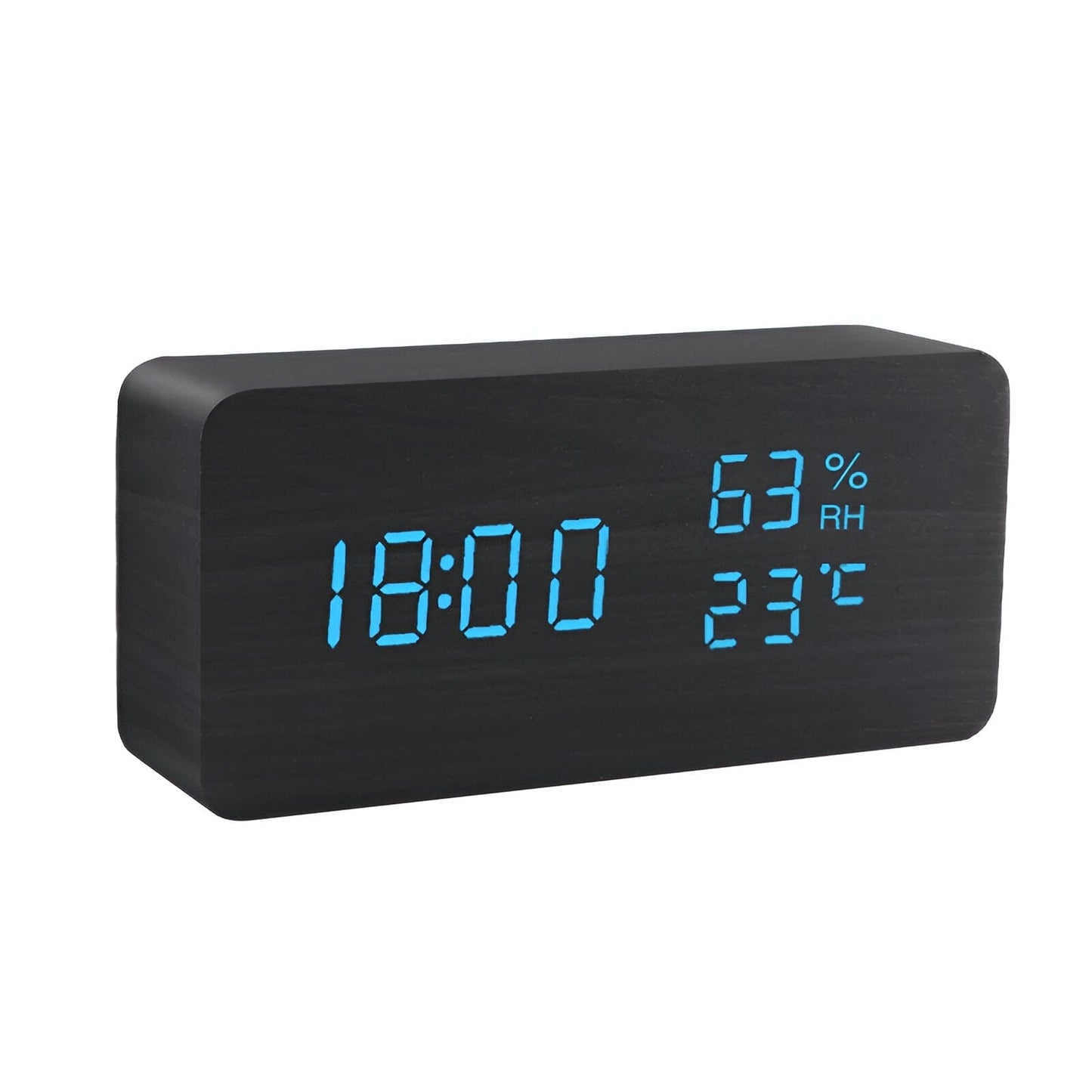 LED Holz Digitaluhr