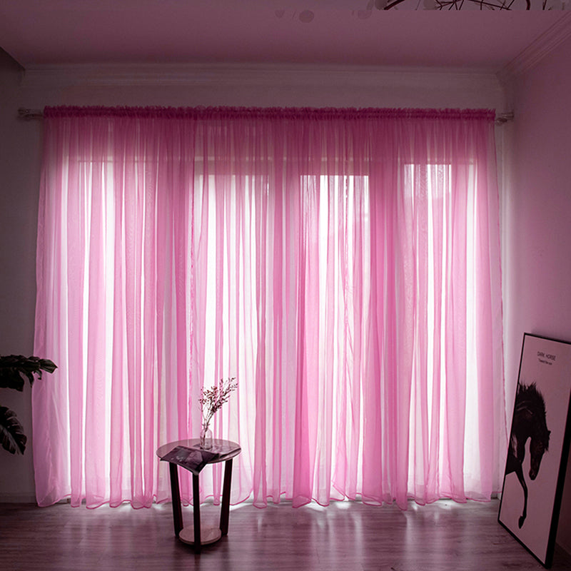 Einfache Voile Fenster Gardine