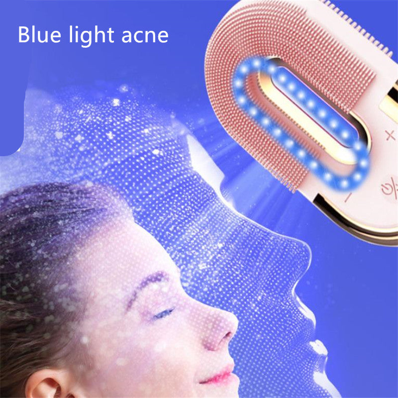 Hautverjüngende Gesichtsreiniger | Tiefenreinigung und strahlende Haut | Anti-Falten | Rotlichttherapie | EMS-Mikroströmung