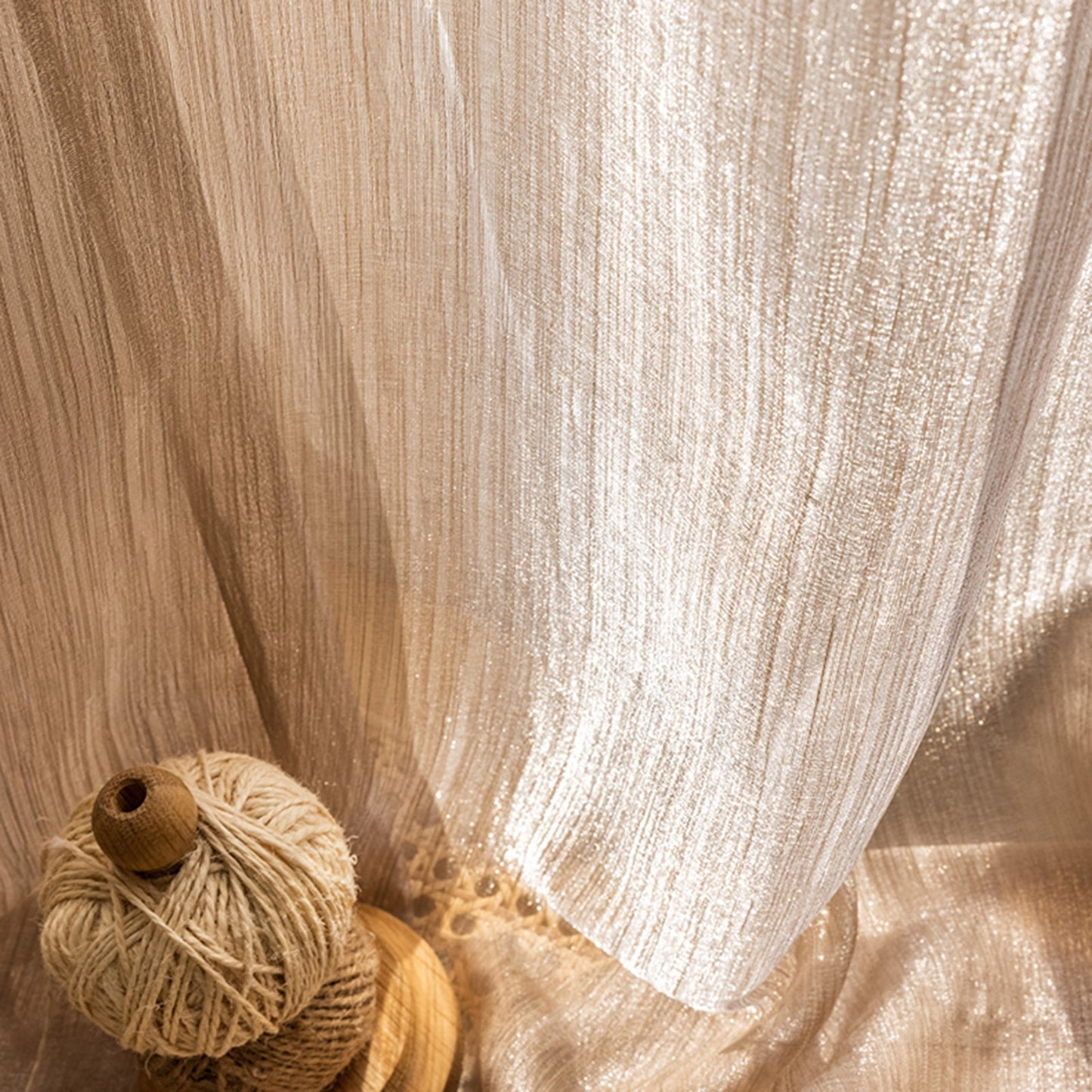 WeaveGlam Vorhänge - Elegante Durchsichtige Woven Vorhänge für Moderne Interieurs