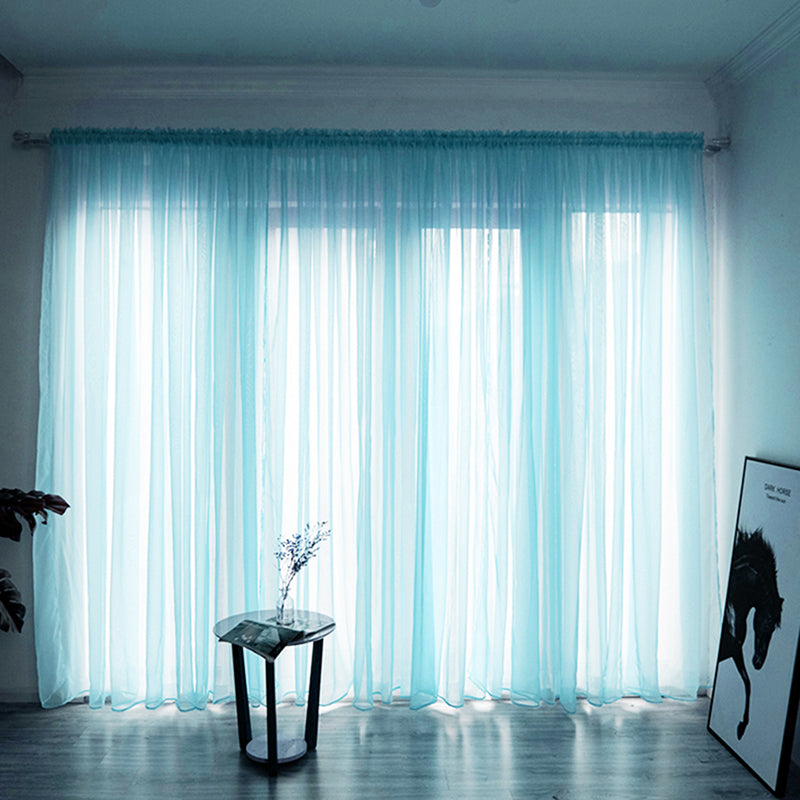 Einfache Voile Fenster Gardine