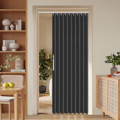 Sandsberg | Bunte magnetische Faltenvorhang – Einfache Dekoration, platzsparender Raumteiler für Zuhause und Geschäft – Lebhaftes künstlerisches Design, maschinenwaschbares Polyester