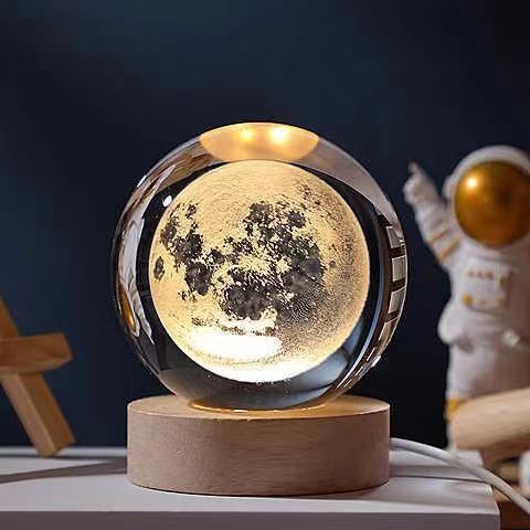 3D Kristallkugel Nachtlampe