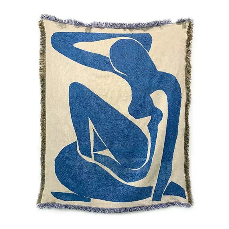 Abstrakte Eleganz Wurfdecke