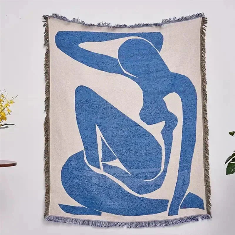 Abstrakte Eleganz Wurfdecke