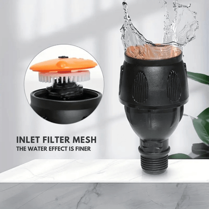 Sandsberg | TurboSpray Verstellbarer 360° GartenSprinkler – Edelstahl Rotierendes Rasenbewässerungssystem