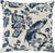 Agricola Navy Floral Bird Wurfkissen