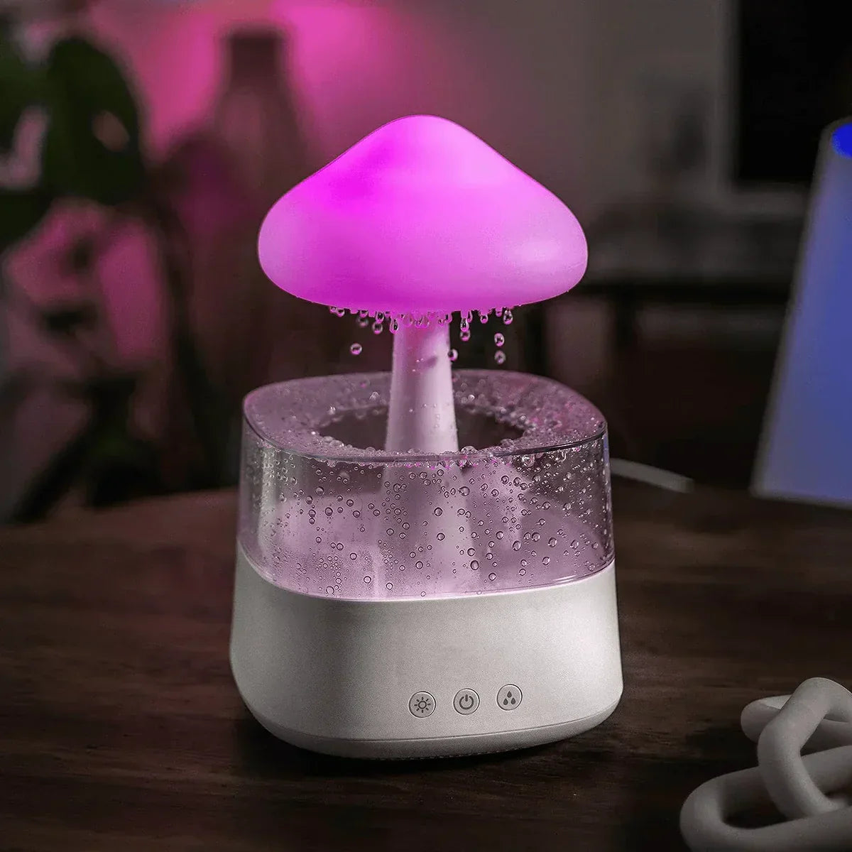 Stylische CalmCloud - Luftbefeuchter mit Nachtlicht