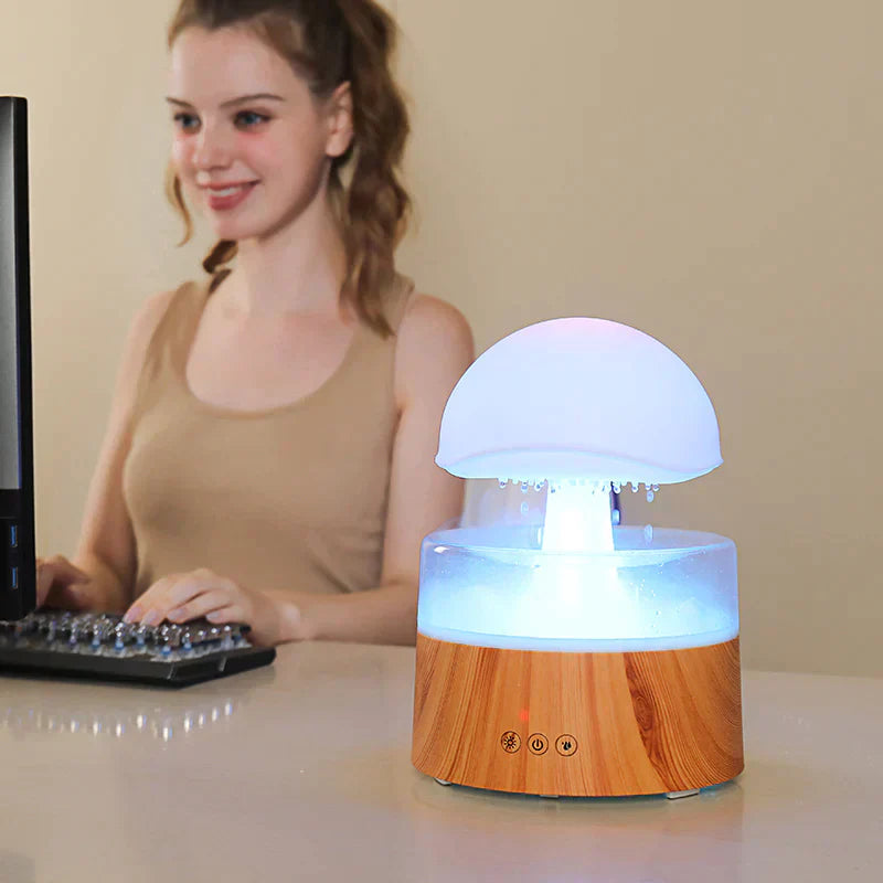 Stylische CalmCloud - Luftbefeuchter mit Nachtlicht