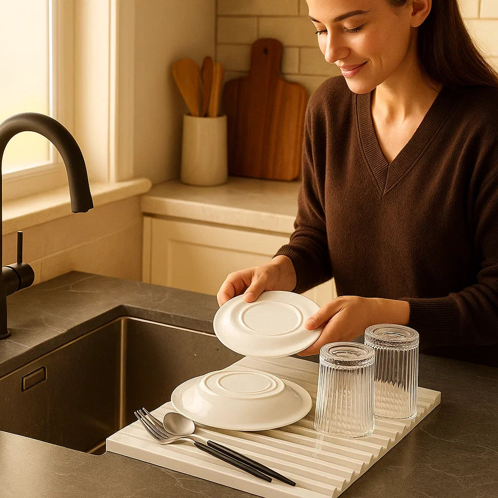 Sandsberg | Faltbare Silikontropfmatte - Hitzebeständiges Design