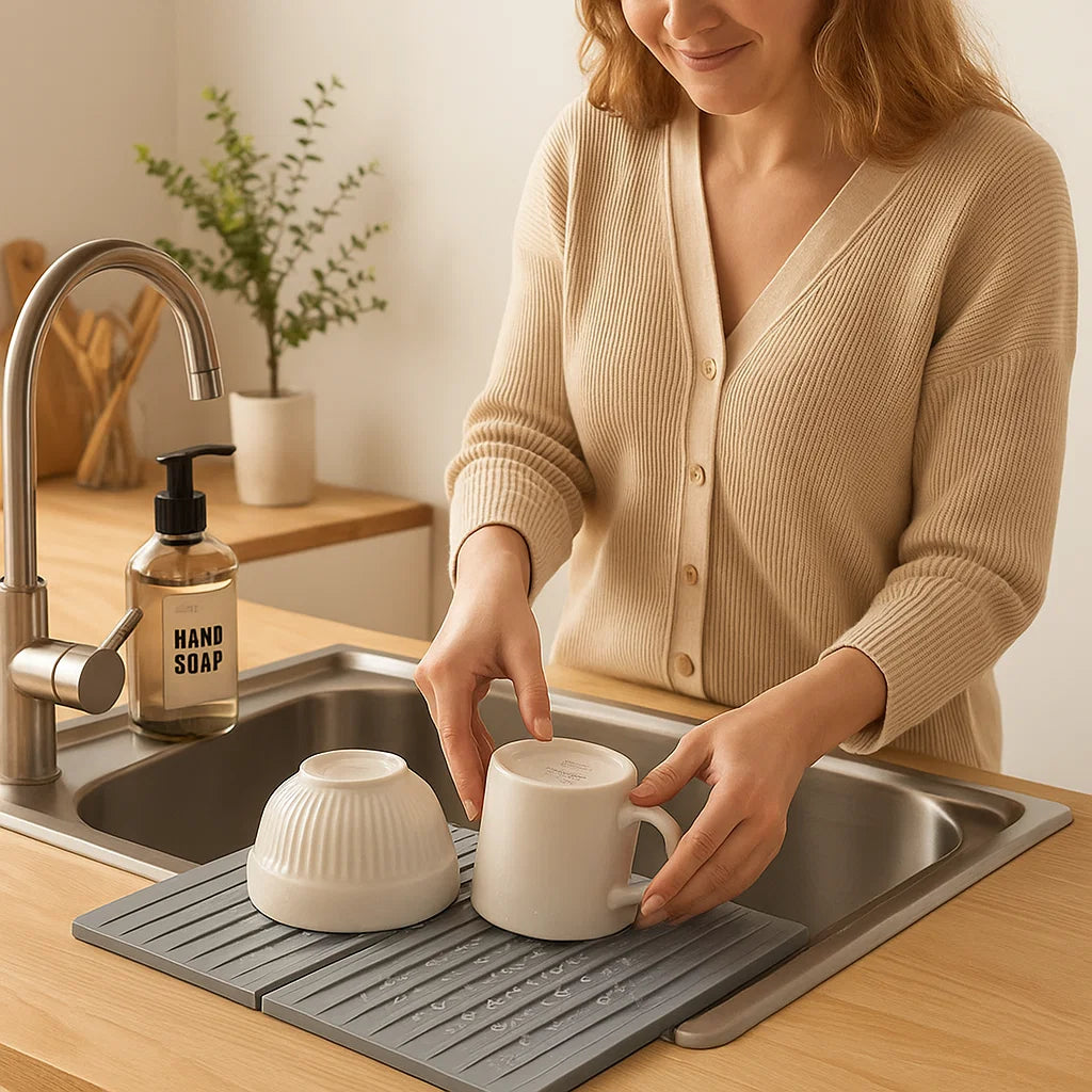 Sandsberg | Faltbare Silikontropfmatte - Hitzebeständiges Design