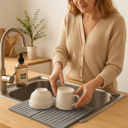 Sandsberg | Faltbare Silikontropfmatte - Hitzebeständiges Design