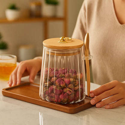 Sandsberg | Verschließbares Aufbewahrungsglas - Luftdicht und Feuchtigkeitsbeständig