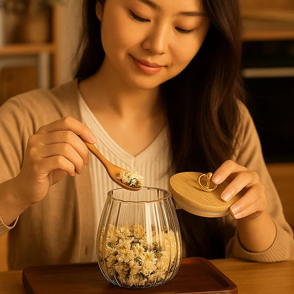 Sandsberg | Verschließbares Aufbewahrungsglas - Luftdicht und Feuchtigkeitsbeständig