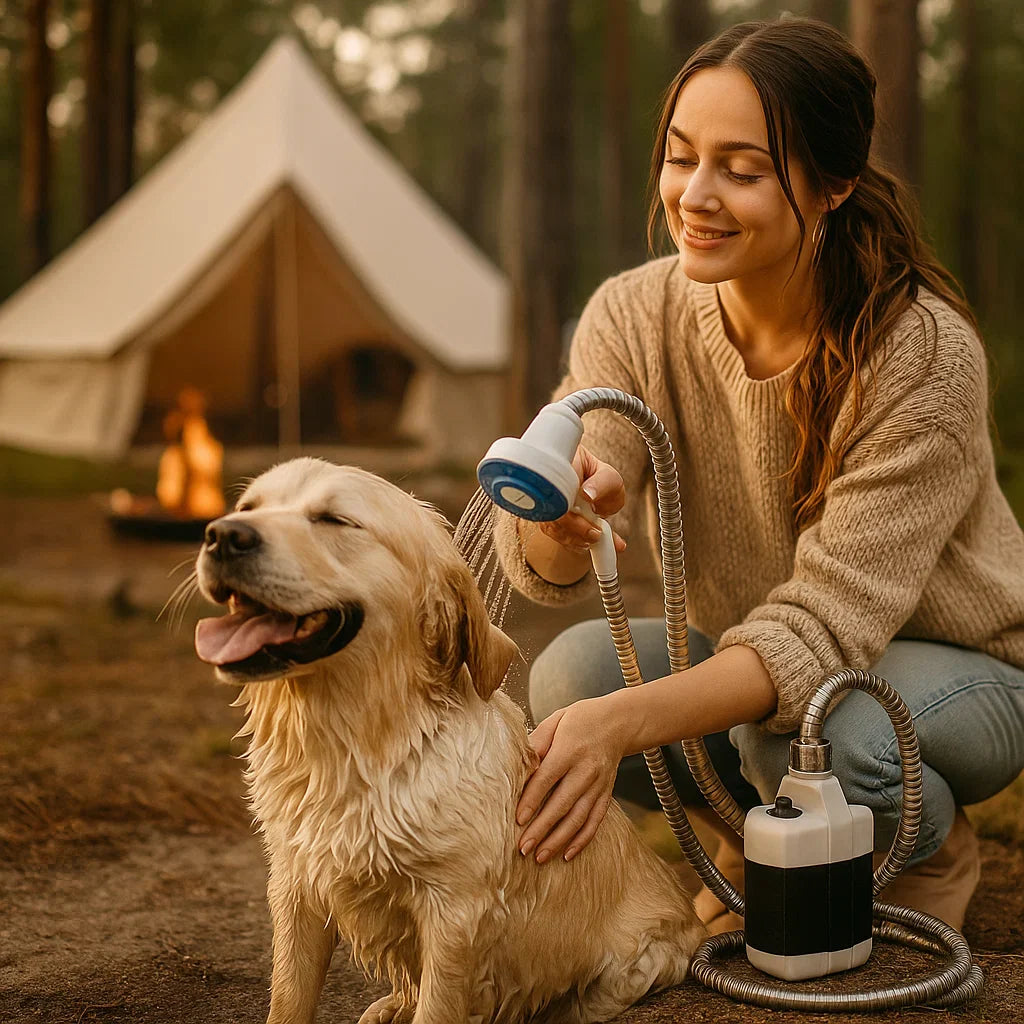 Sandsberg | Tragbare USB-Campingdusche für den Außenbereich