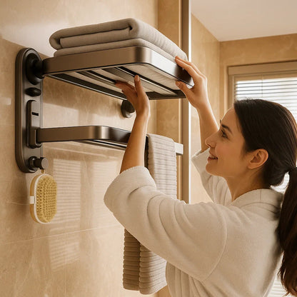 Sandsberg | Klappbarer Saugnapf Handtuch Halter