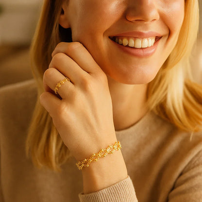 Sandsberg | 2-in-1-Magischer erweiterbarer Ring und Armband