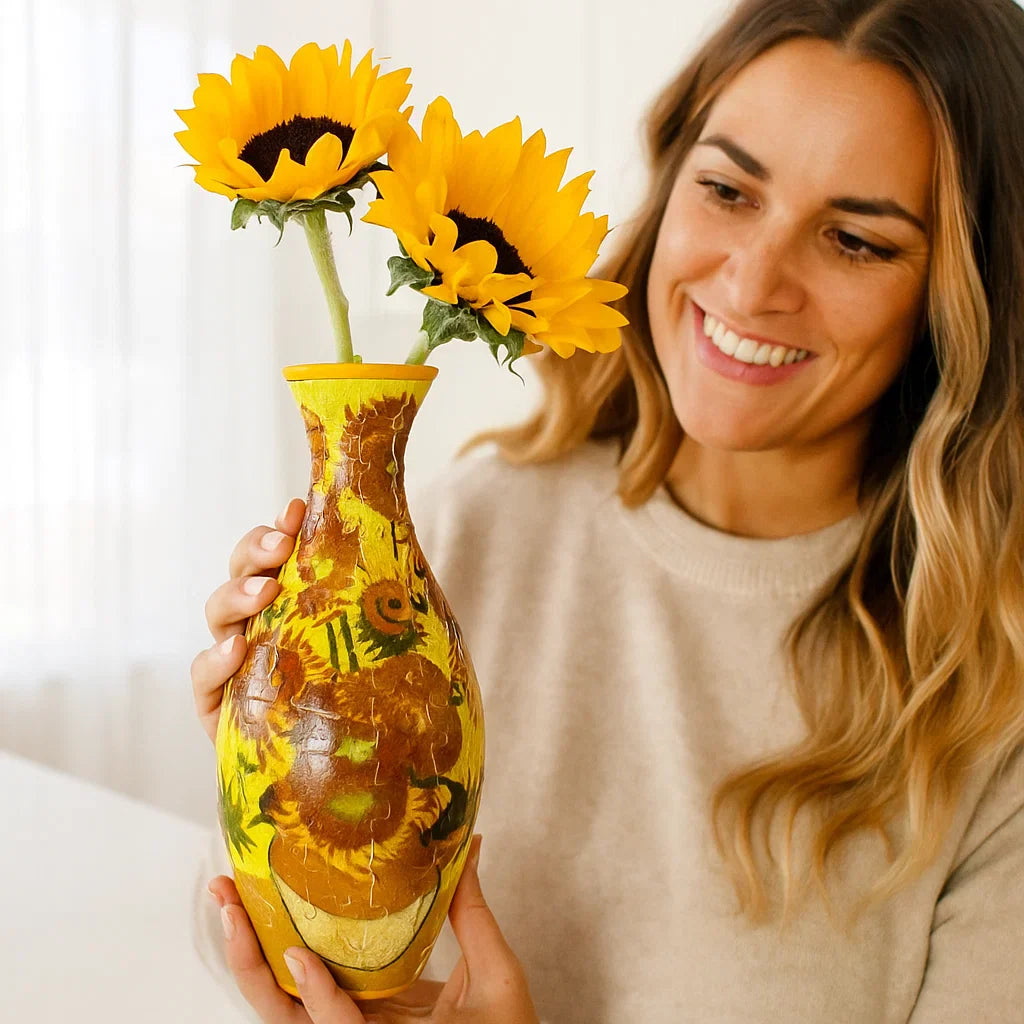 Sandsberg | Edle 3D Puzzle Vase - Verwendbar für echte Blumen
