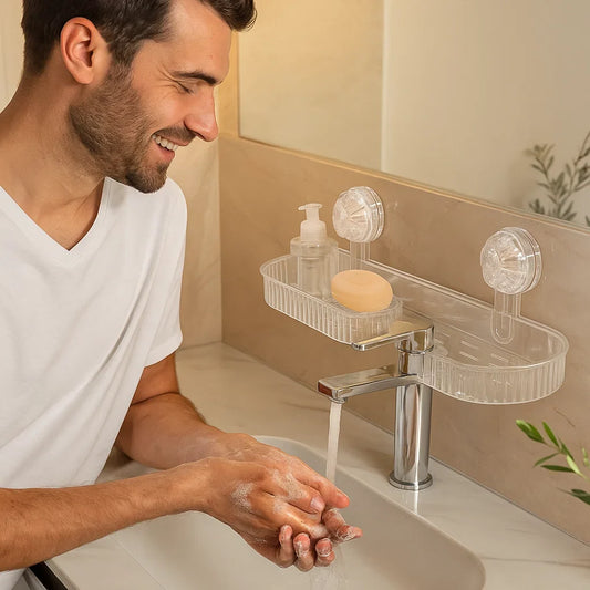 Sandsberg | Saugnapf Waschbecken Ablage