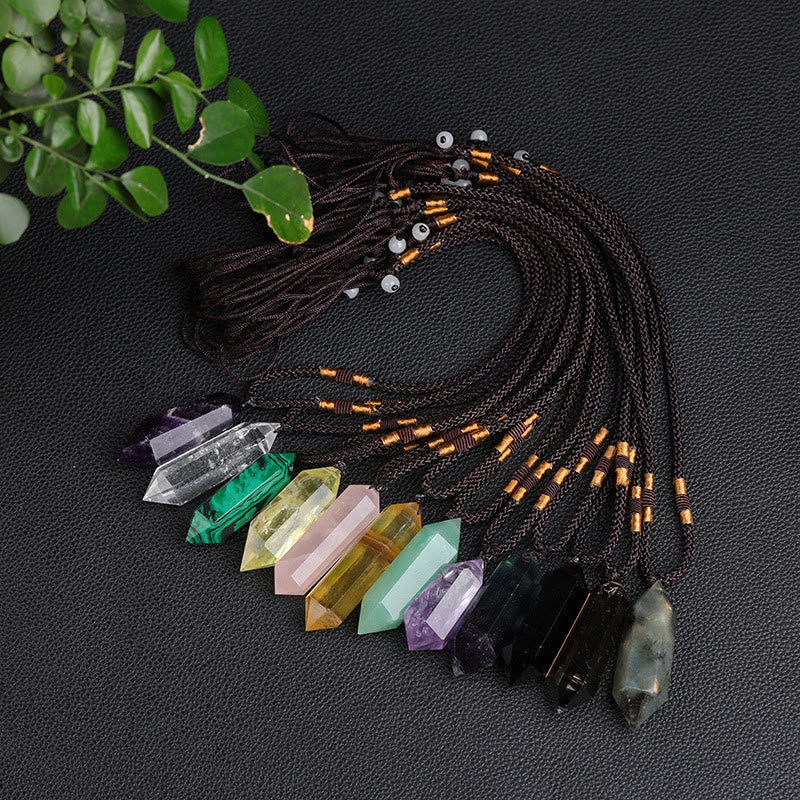 Sandsberg | Natürliche Kristall-Amethyst-Heilungs-Halskette - Lyra