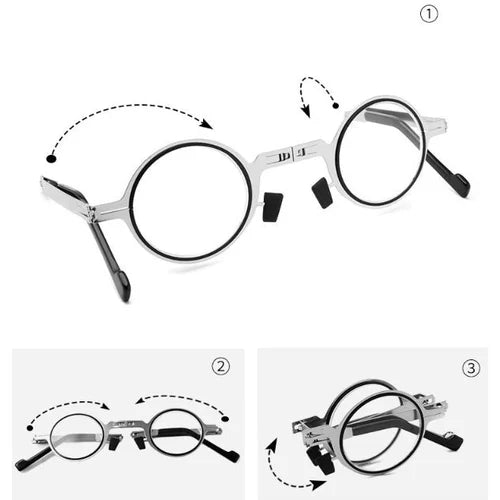 Schraubenlose ultraleichte Titan-Faltbrille