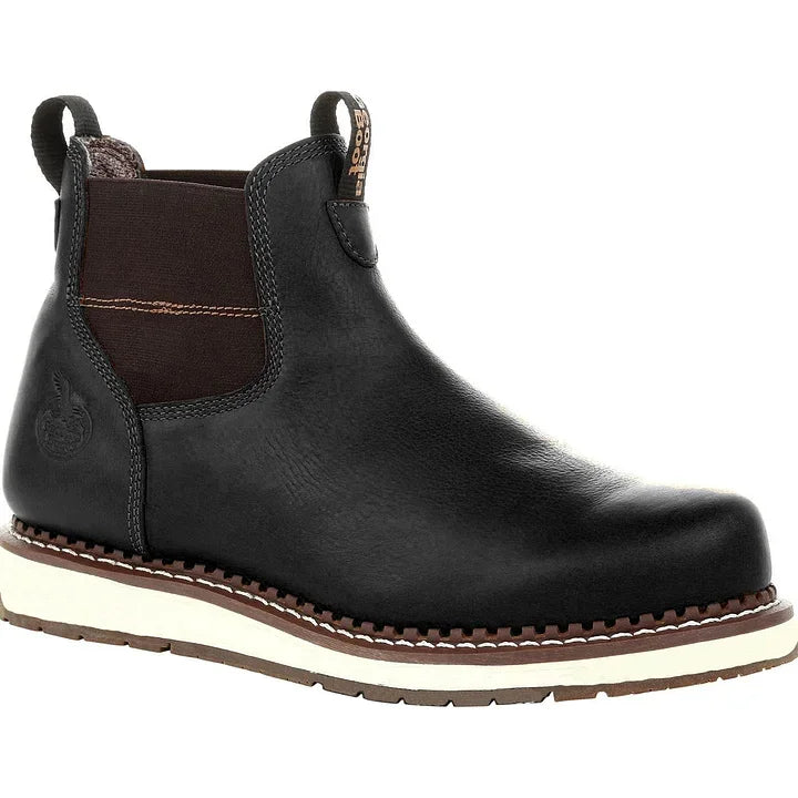 Wasserdichte Chelsea-Arbeitsstiefel mit Keilabsatz