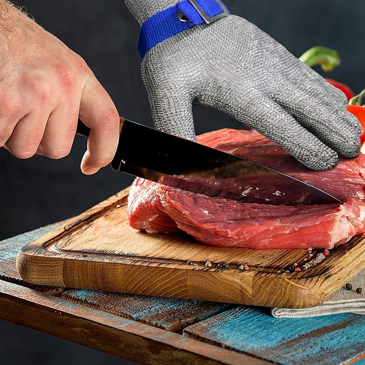 Sandsberg | Safehands - Metallhandschuh mit Edelstahlgitter (1+1 gratis)