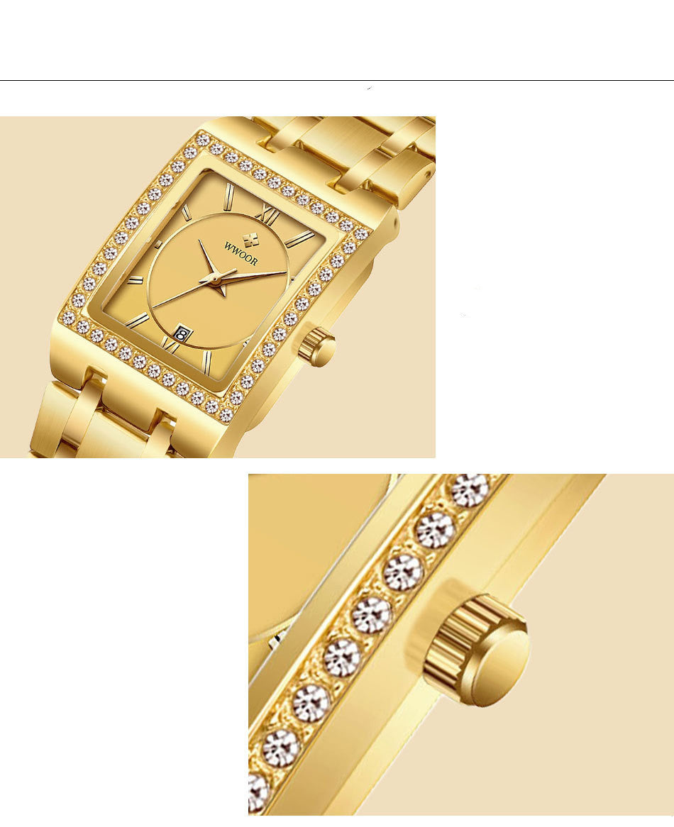 Grip Love Belt Uhr mit Diamanten
