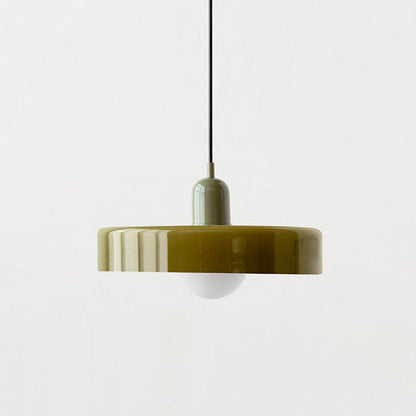 Sandsberg Pendelleuchte aus farbigem Glas | Elegante Hängeleuchte im Bauhaus-Stil | Designlampe für Wohnzimmer & Esszimmer