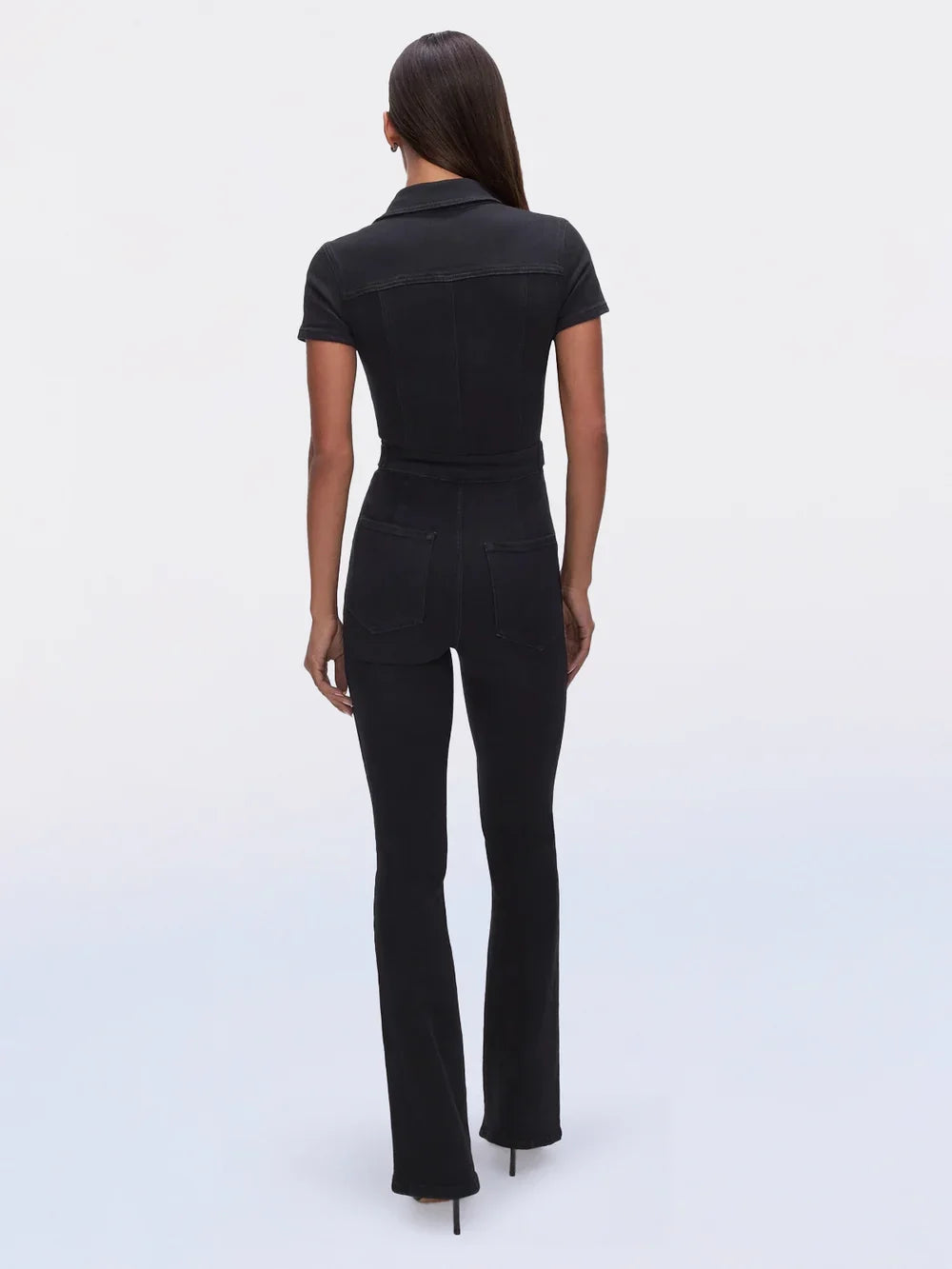 Dünner Denim-Overall in Stiefelform