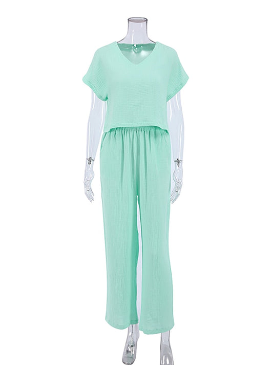 2-Teile-Set Lockere Pyjamas für Damen